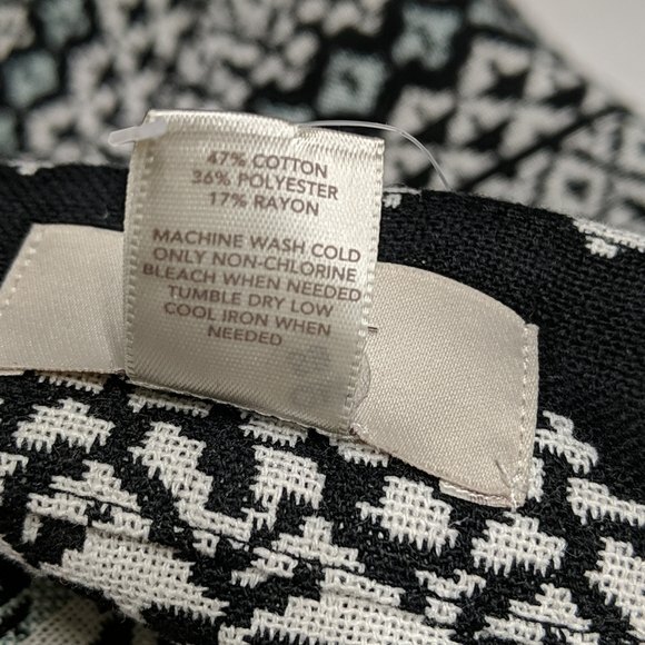 NWT Ann Taylor LOFT Skirt Fair Isle Mini Skirt 14 Cotton Blend NEW - Picture 6 of 7